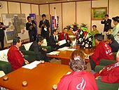福井県庁 西川知事と面会